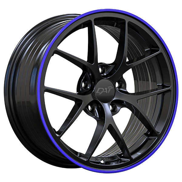 DAI Wheels SKY Gloss Black - Purple Lip 18x8.0 5x114.3 et40 73.1