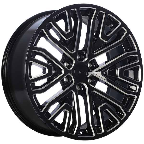 ART Replica REPLICA 176 Gloss Black - Milled Edge 20x9.0 6x139.7 et24 77.8