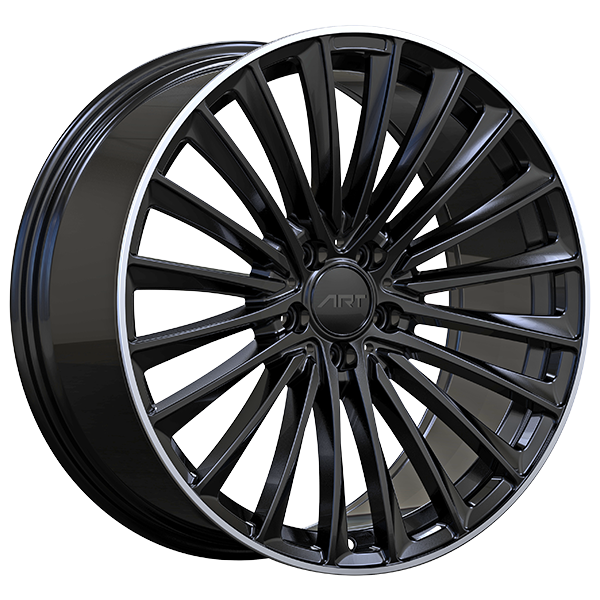 ART Replica REPLICA 339 Gloss Black - Machined Lip 20x8.5 5x112 et35 66.6