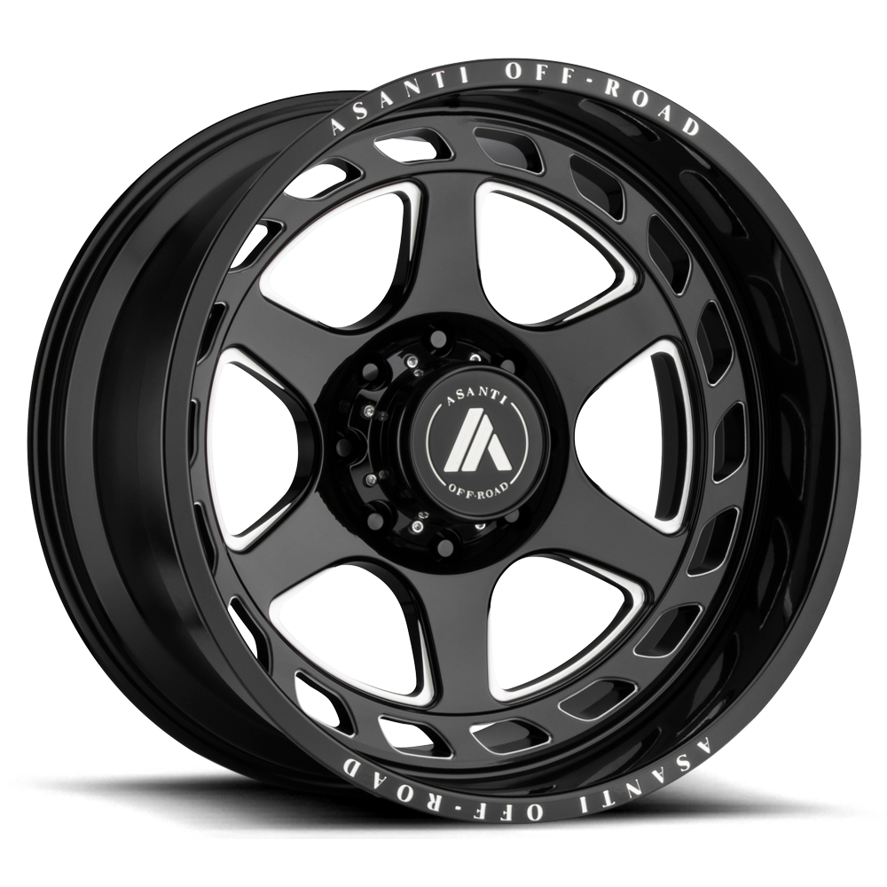 Asanti Off Road AB816 ANVIL GLOSS BLACK MILLED 20X10 5x127 et-18 71.5