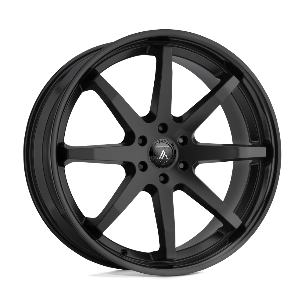 Asanti Black ABL-32 KAISER SATIN BLACK W/ GLOSS BLACK LIP 20X9 5x114.3 et30 72.56