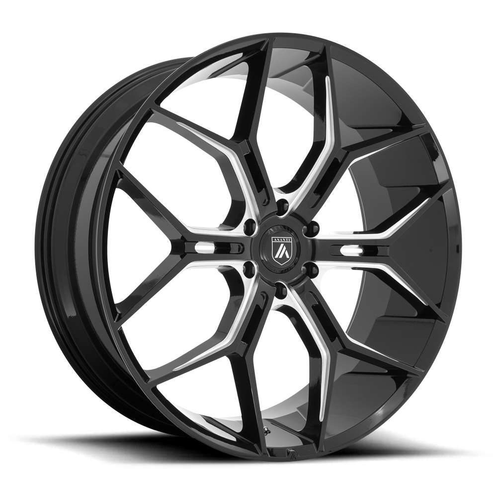Asanti Black ABL-38 MONARCH TRUCK GLOSS BLACK MILLED 22X9.5 6x120 et20 66.9