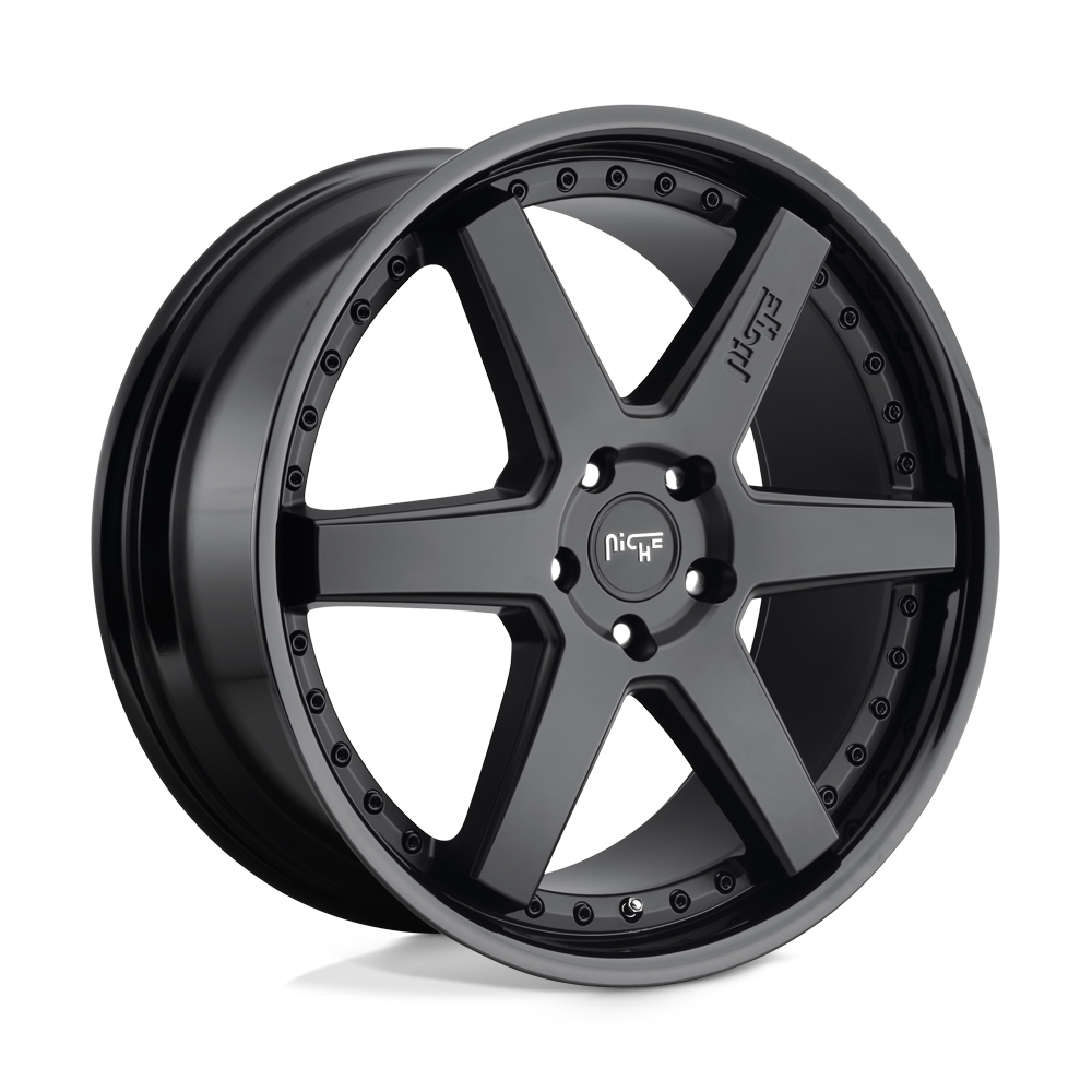 Niche 1PC M192 ALTAIR GLOSS BLACK MATTE BLACK 19X10 5x114.3 et40 72.56