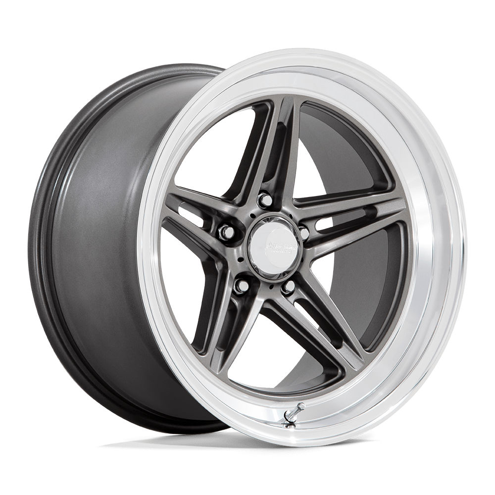 American Racing Vintage VN514 GROOVE ANTHRACITE W/ DIAMOND CUT LIP 18X10 5x114.3 et0 72.56