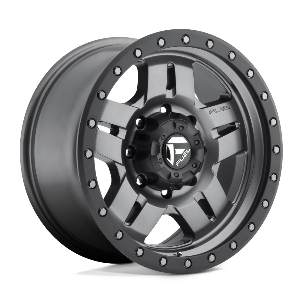 Fuel 1PC D558 ANZA MATTE GUN METAL BLACK BEAD RING 16X8 6x139.7 et1 108
