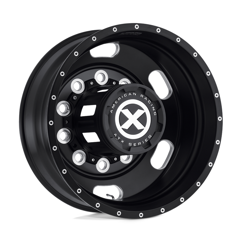 ATX AO402 INDY SATIN BLACK MILLED - REAR 22.5X8.25 10x285.75 et-167 220.1