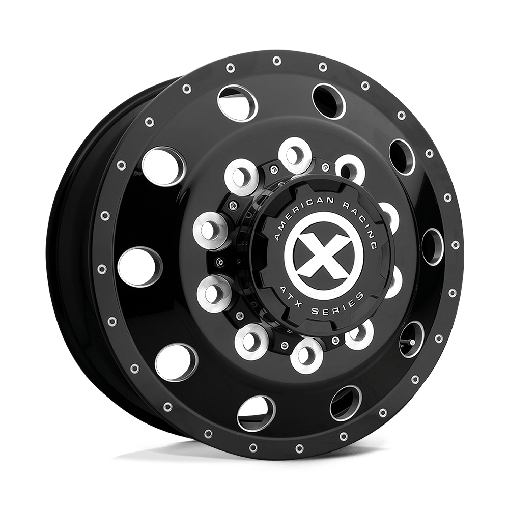 ATX AO405 TREX GLOSS BLACK MILLED - 8.25 FRONT 22.5X8.25 10x285.75 et145 220.1