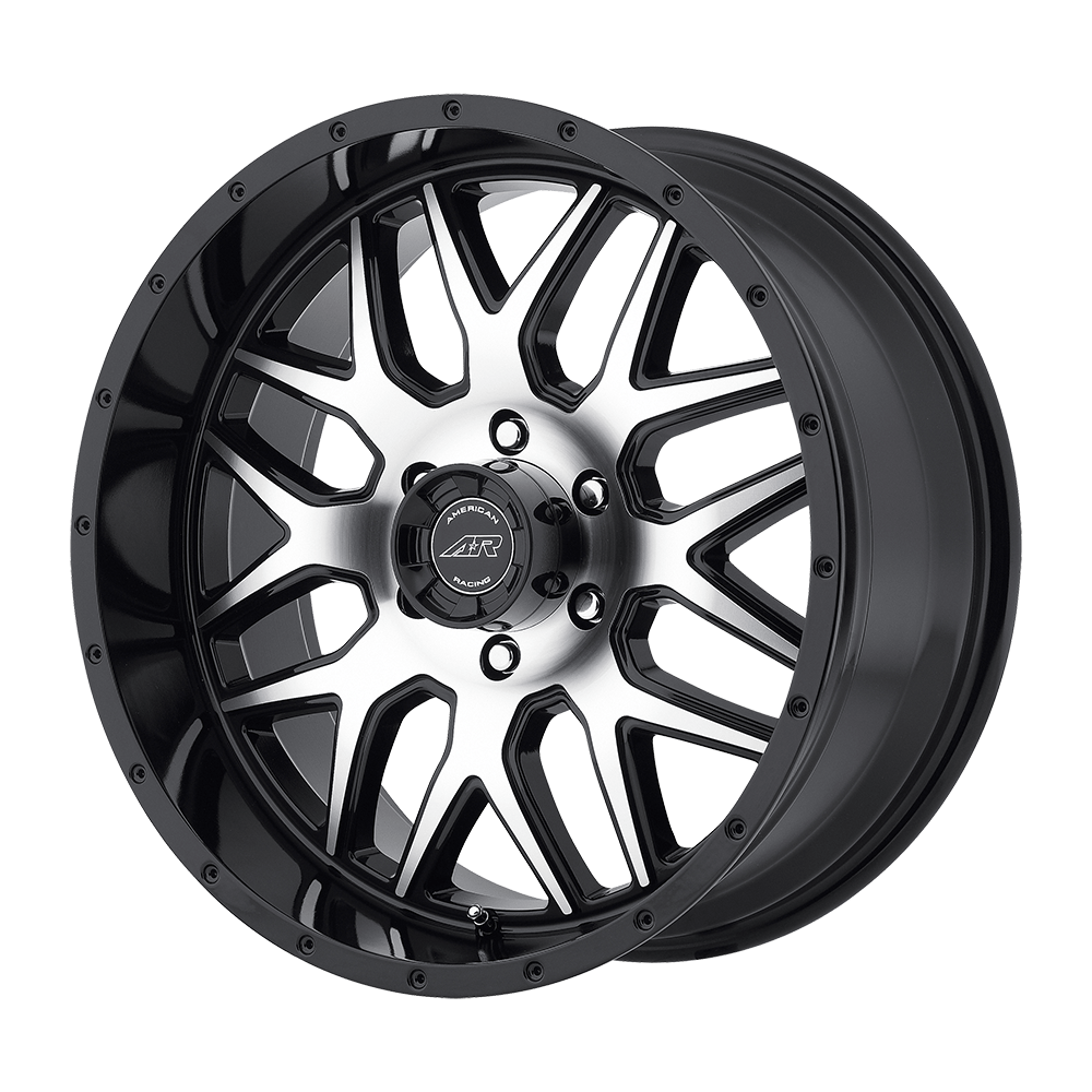 American Racing AR910 GLOSS BLACK MACHINED 20X9 6x139.7 et18 108