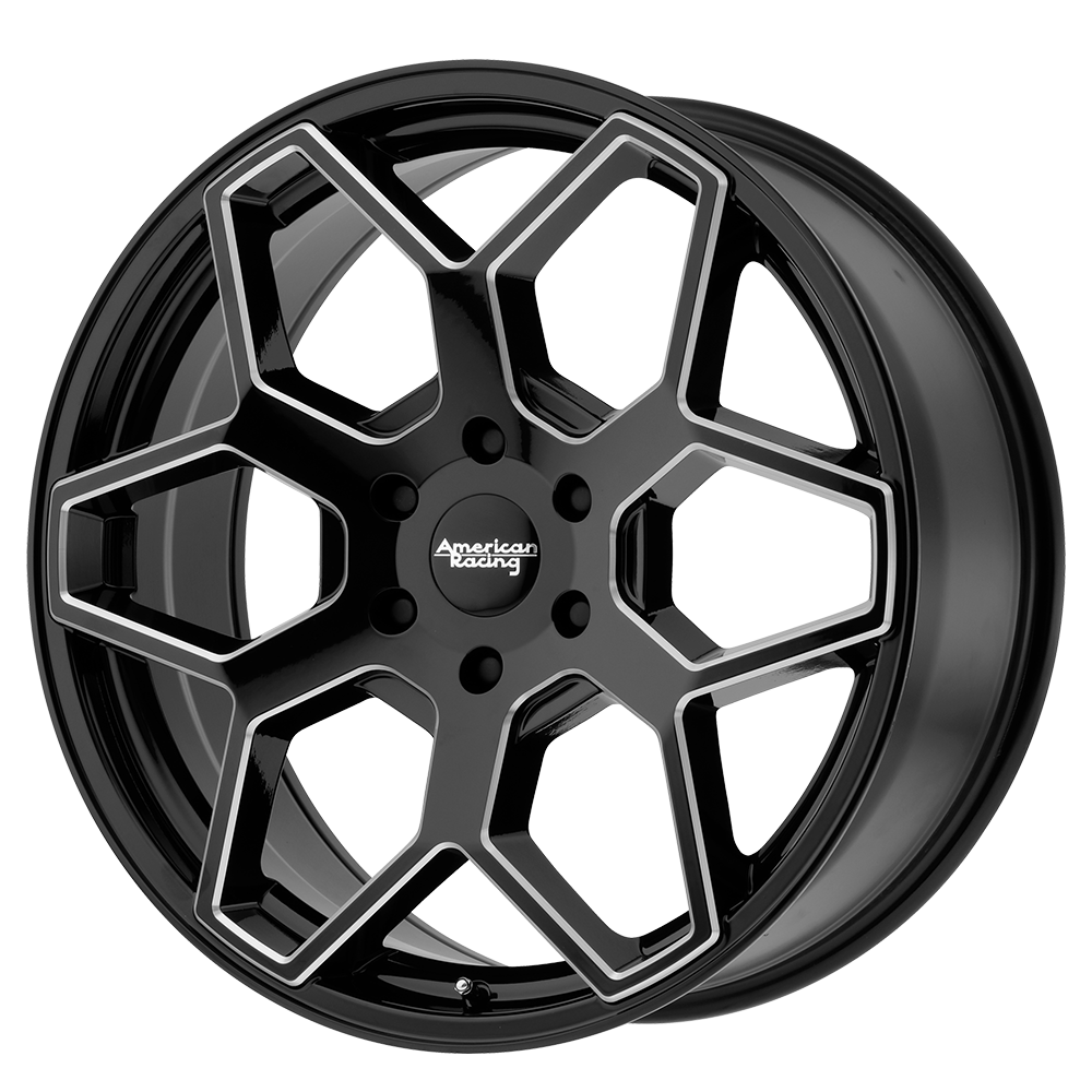 American Racing AR916 GLOSS BLACK MILLED 18X8.5 6x139.7 et15 106.1
