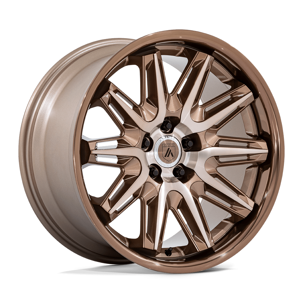 Asanti Black AB047 IMPERATOR BRONZE MACHINED W/ SS LIP 22X10.5 5x112 et38 66.56