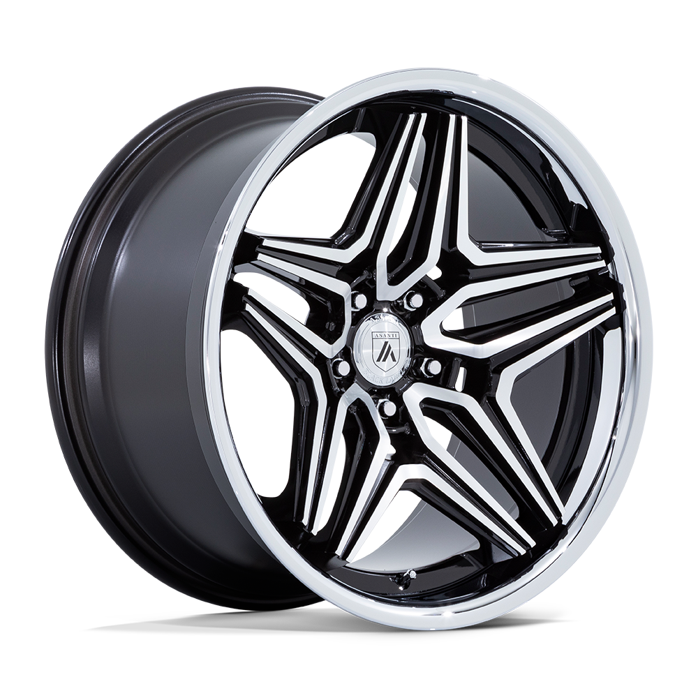 Asanti Black AB046 DUKE GLOSS BLACK MACHINED 22X10.5 BLANK et18 72.56