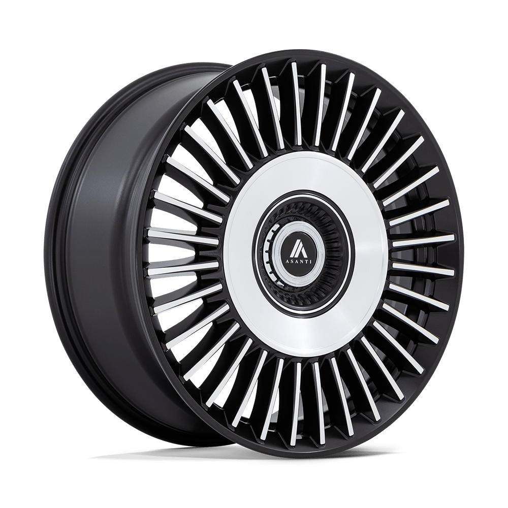 Asanti Black AB040 TIARA SATIN BLACK BRIGHT MACH FACE 22X9 5x115/5x120 et15 74.1