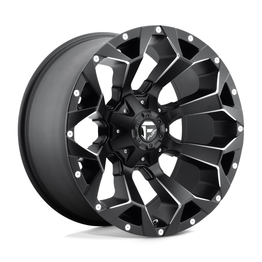 Fuel 1PC D546 ASSAULT MATTE BLACK MILLED 22X12 5x114.3/5x127 et-44 78.1