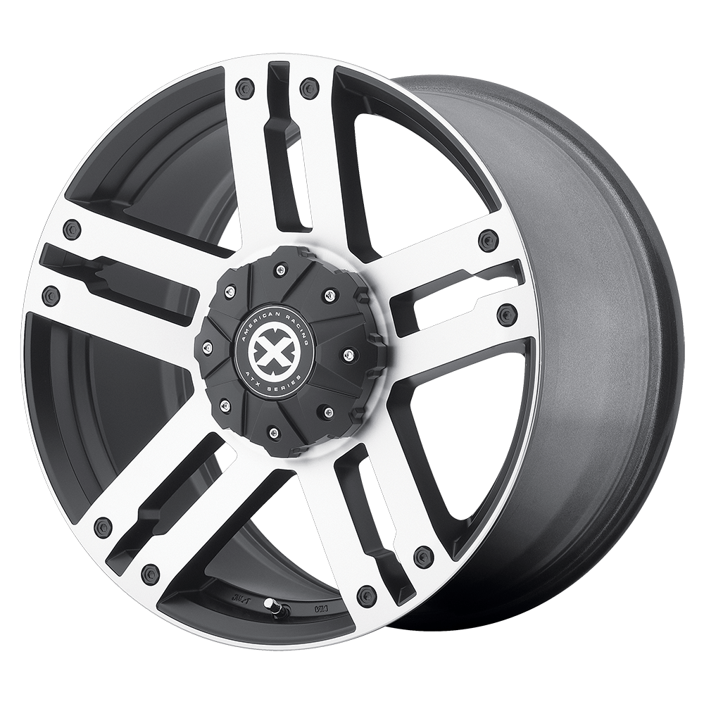 ATX Series AX190 DUNE SATIN BLACK W/ MACHINED FACE 18X8.5 5x114.3/5x120 et30 74.1