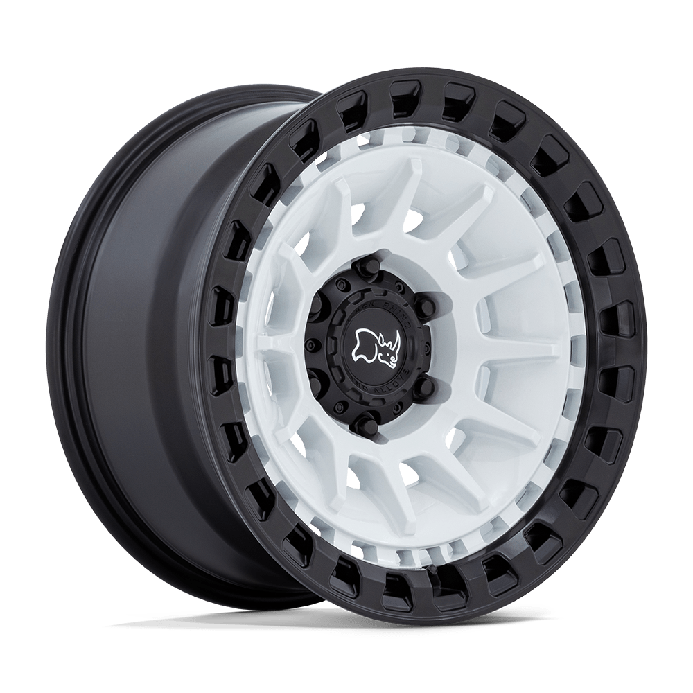 Black Rhino BARRAGE GLOSS WHITE ON MATTE BLACK 17X8.5 6x135 et-10 87.1