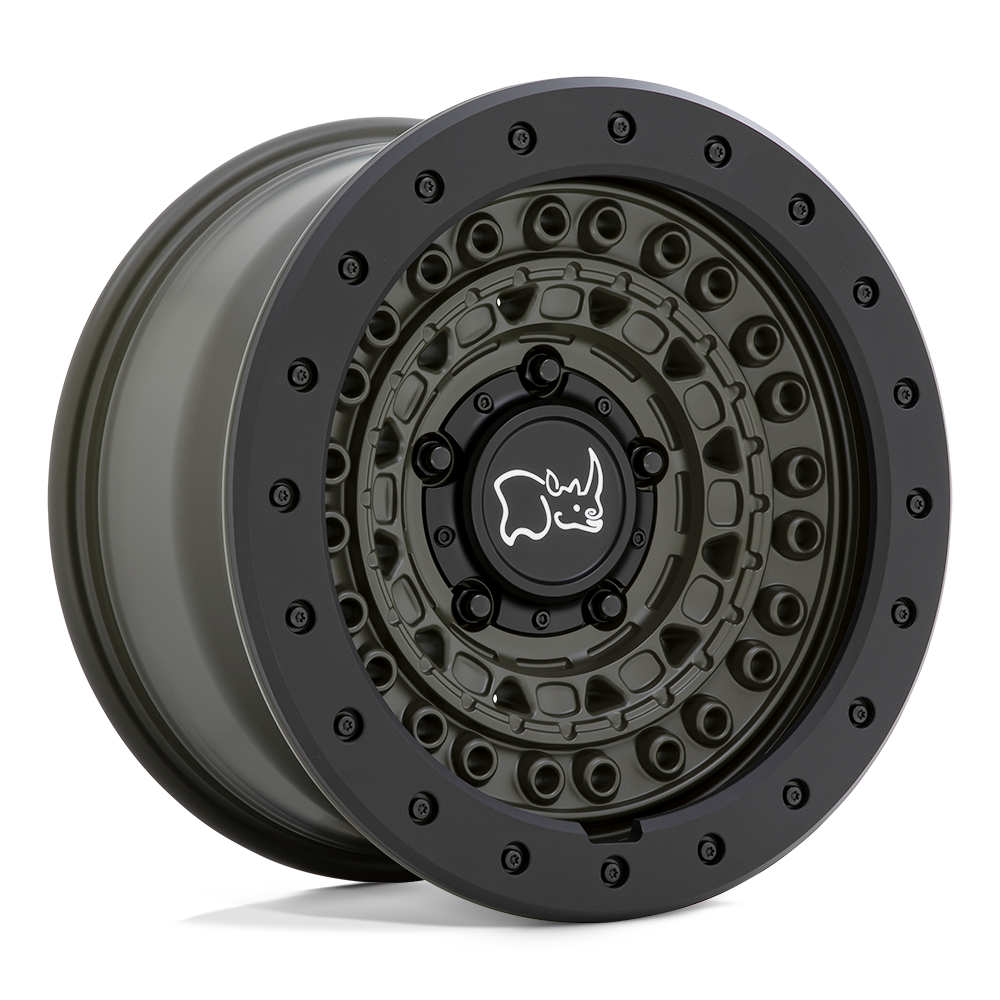 Black Rhino BARRICADE OLIVE DRAB GREEN W/ BLACK ROCK GUARD 20X9 6x135 et10 87.1