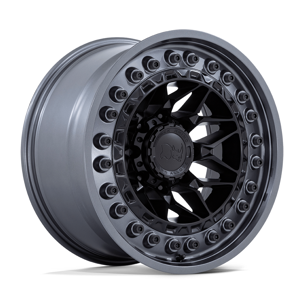 Black Rhino ALPHA MATTE BLACK W/ GUNMETAL LIP 18X9 8x170 et20 125.1