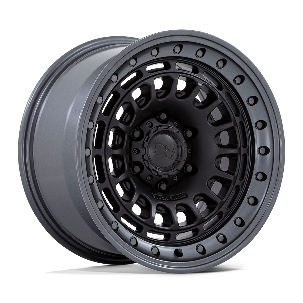 Black Rhino BR014 SAHARA MATTE BLACK W/ GUNMETAL LIP 17X9 6x135 et-12 87.1