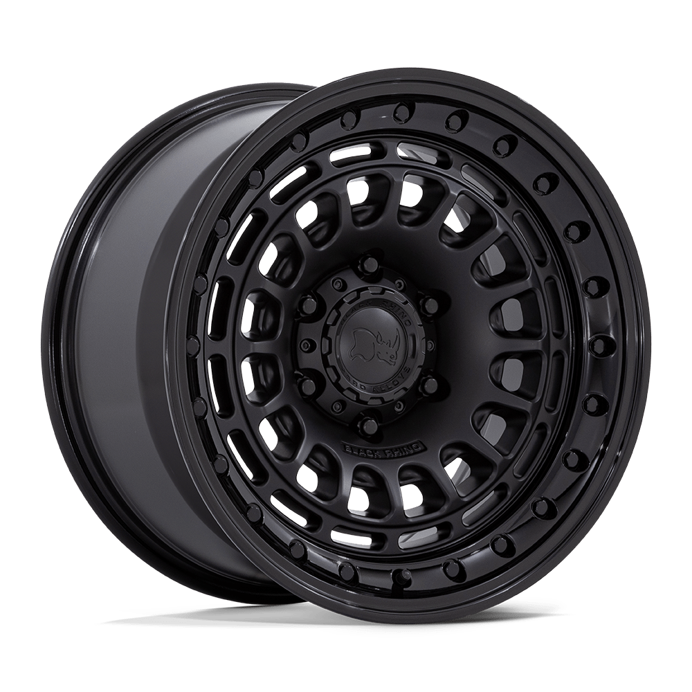 Black Rhino BR014 SAHARA MATTE BLACK W/ GLOSS BLACK LIP 17X9 6x135 et-12 87.1