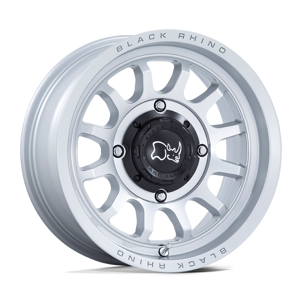 Black Rhino Powersports RAPID UTV HYPER SILVER W/ MACHINED FACE 14X7 4x110 et10 86