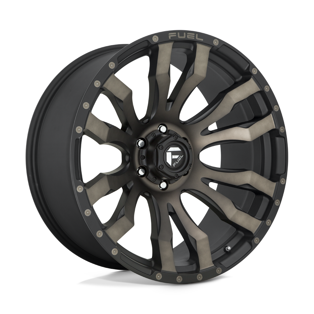 Fuel 1PC D674 BLITZ MATTE BLACK DOUBLE DARK TINT 22X10 6x139.7 et-18 106.1