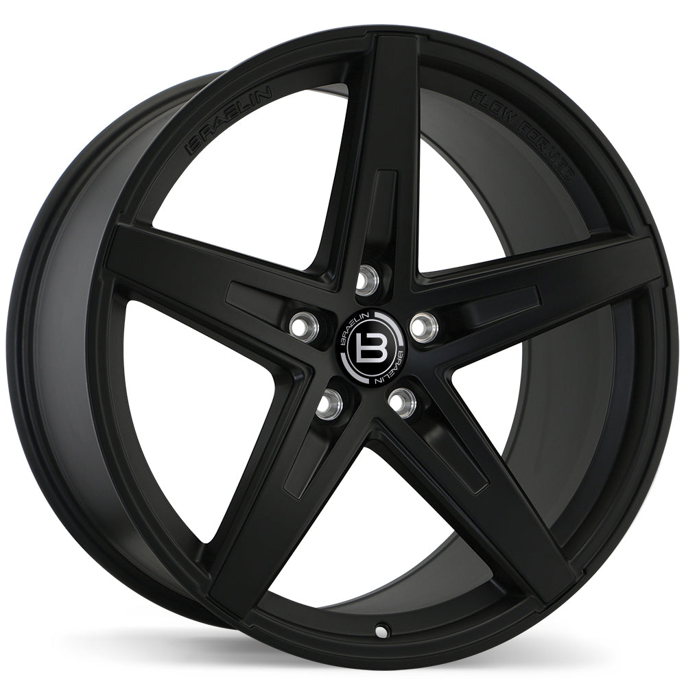 Braelin BR08 Matte Black 20x10.0 5x114.3 et45 60.1 BR08-2000-65FN+45C601