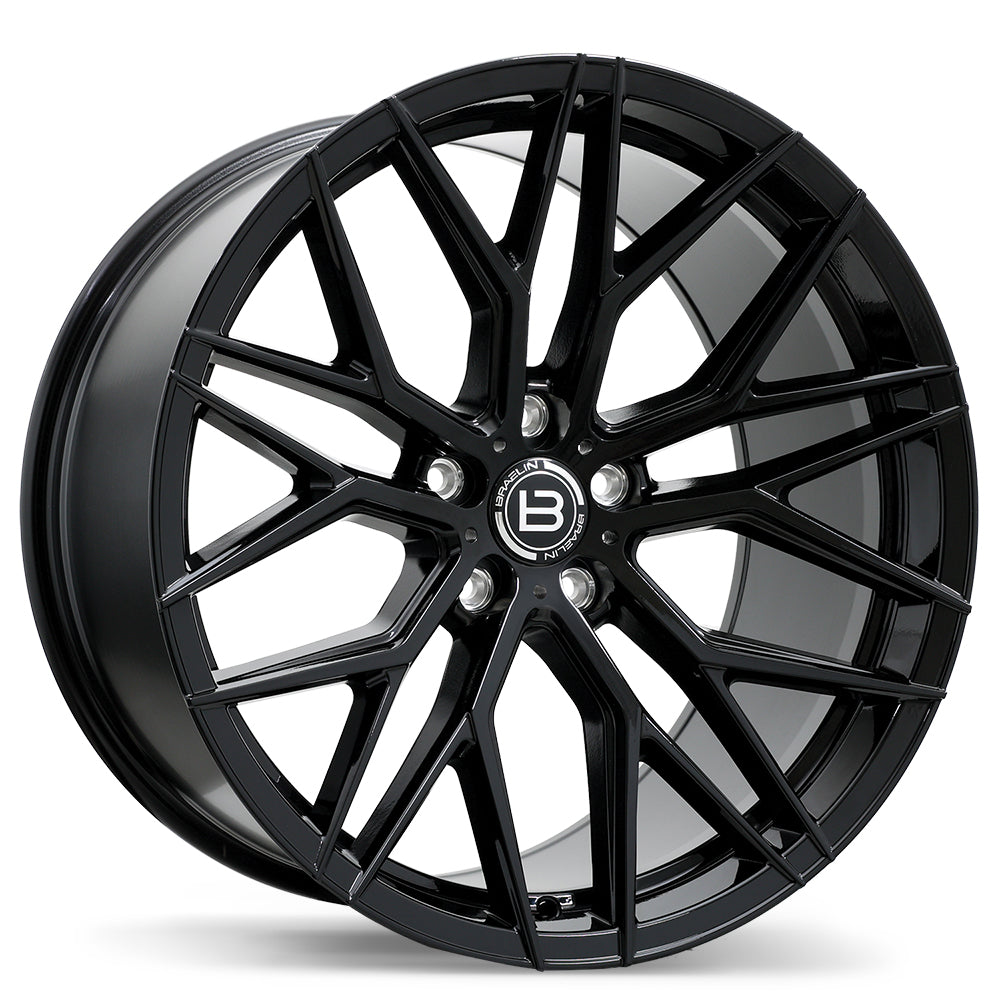 Braelin BR10 Gloss Black 20x10.5 5x108 et30 65.1 BR10-2005-31BN+30C651
