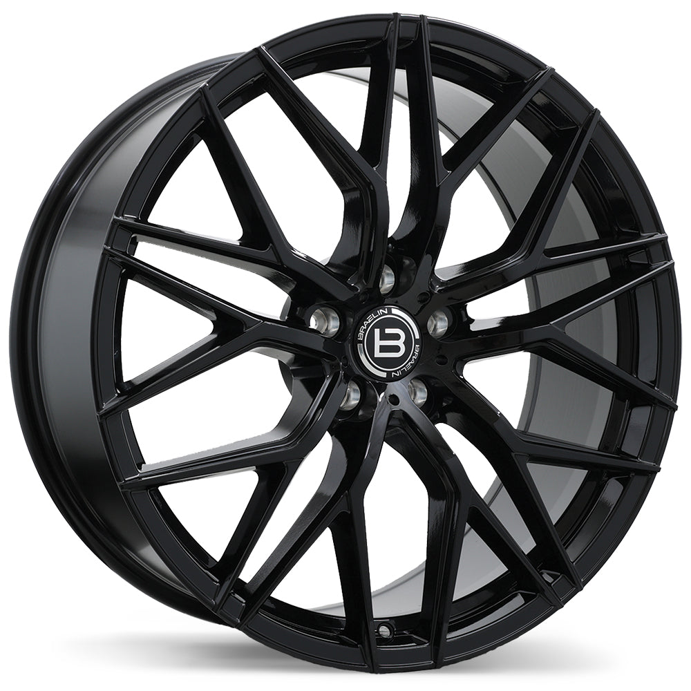 Braelin BR10 Gloss Black 21x10.0 5x115 et50 70.3 BR10-2100-90BN+50C703