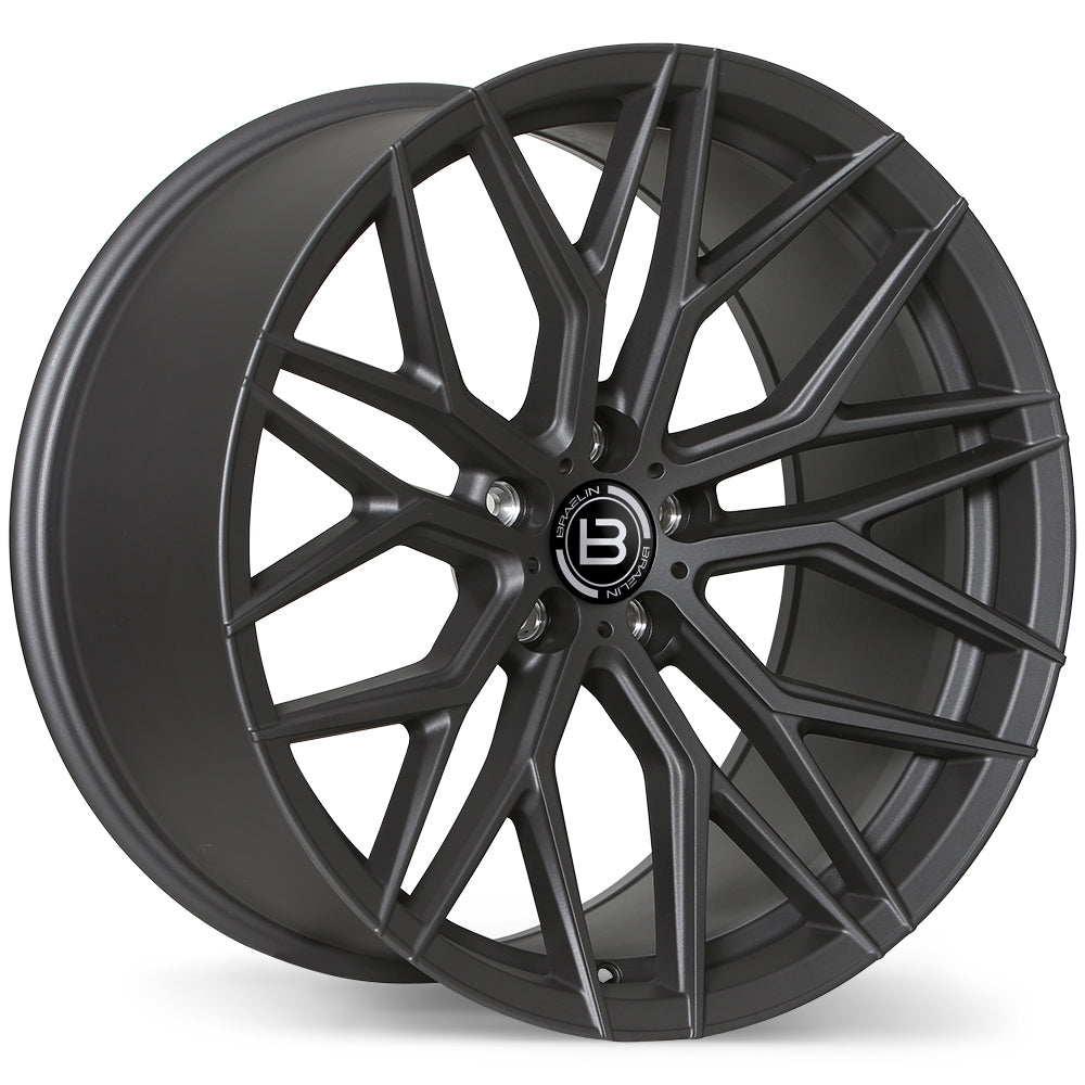 Braelin BR10 Matte Graphite 20x10.5 5x112 et30 66.5 BR10-2005-44GM+30C665