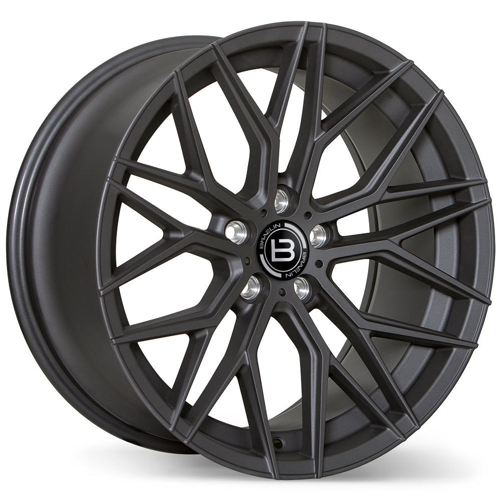 Braelin BR10 Matte Graphite 19x9.5 5x112 et25 57.1 BR10-1995-44GM+25C571