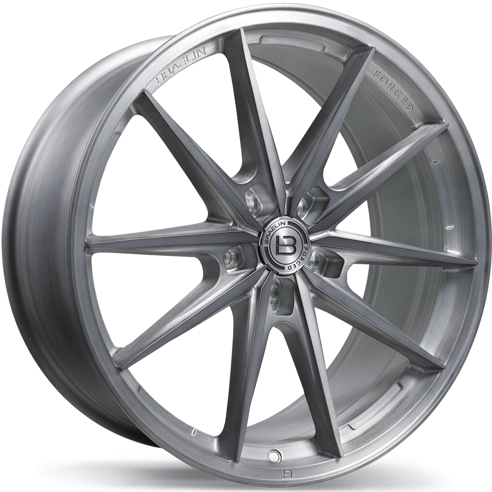 Braelin BRF1 Brushed Matte Carbon Grey 20x9.0 5x114.3 et40 59.6 BRF1-2090-65NF+40C596