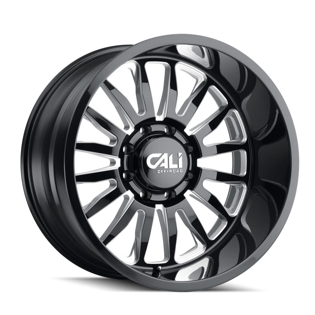 CALI OFF-ROAD SUMMIT GLOSS BLACK MILLED 22x12.0 5x139.7 et-51 87.1