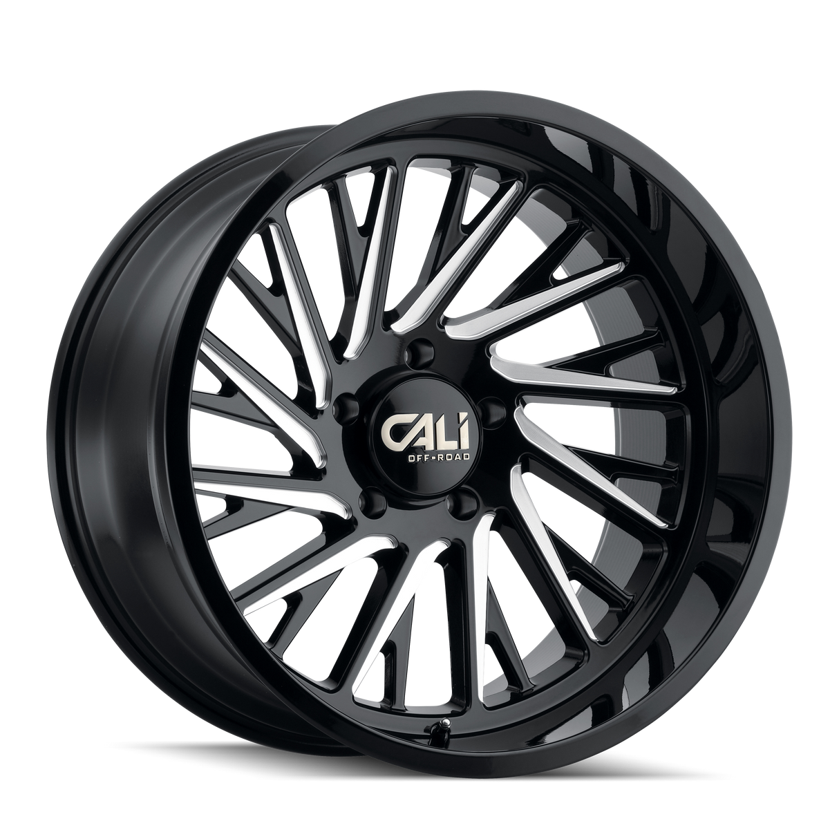 CALI OFF-ROAD PURGE GLOSS BLACK MILLED 24x14.0 8x165.1 et-76 125.2