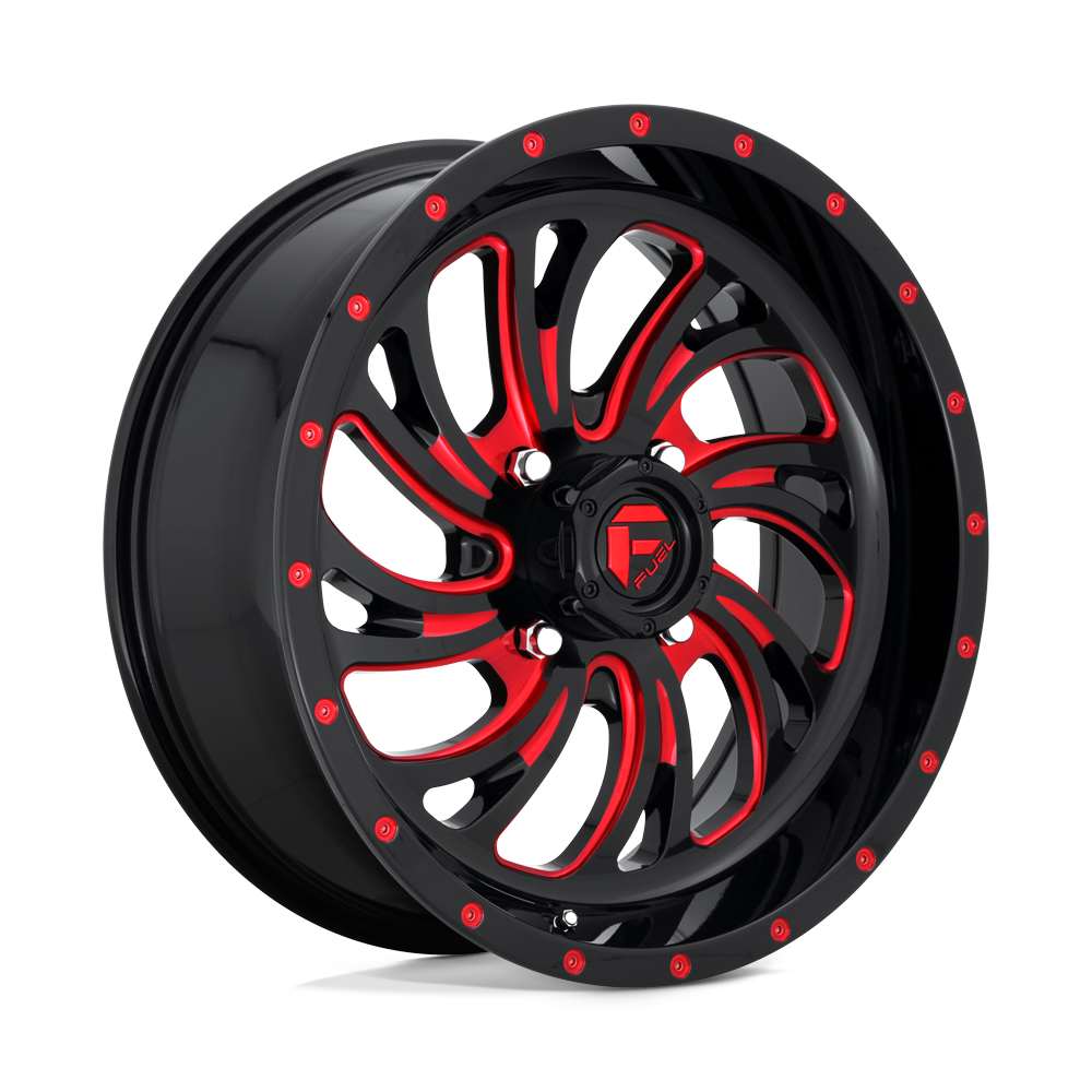 Fuel UTV D642 KOMPRESSOR GLOSS BLACK RED TINTED CLEAR 18X7 4x137 et13 110.1