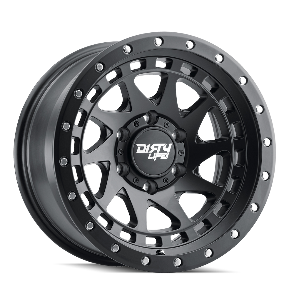 DIRTY LIFE ENIGMA PRO SATIN BLACK 17x9.0 8x165.1 et-12 130.8