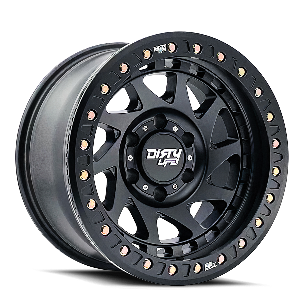 DIRTY LIFE ENIGMA RACE MATTE BLACK 17x9.0 6x135 et-12 87.1