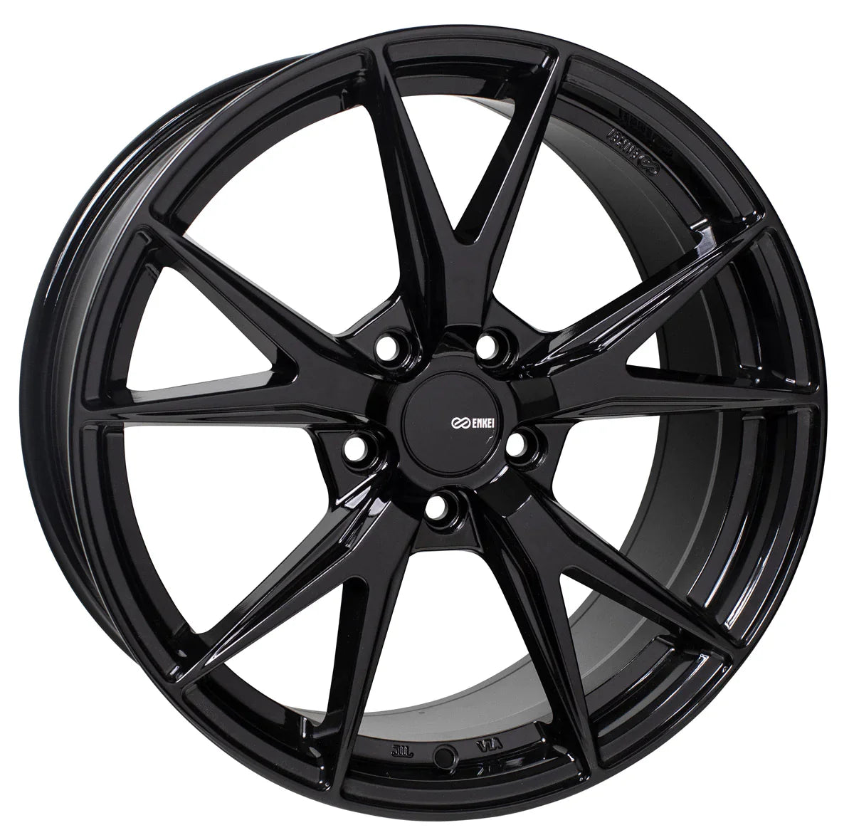 Enkei phoenix gloss black 17X7.5 5X114 et38 CB72.6 - 523-775-6538BK