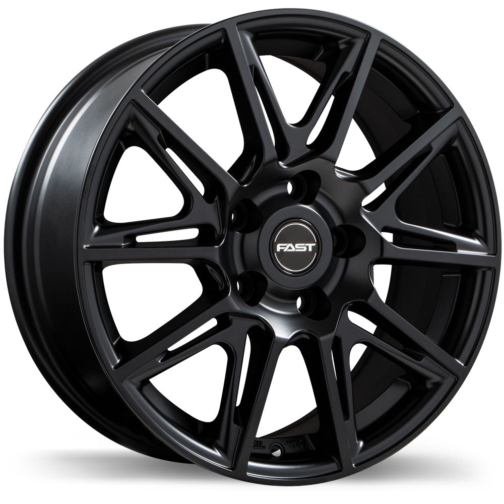 Fast Wheels Switch Satin Black 16x6.5 5x114.3 et38 67.1 F212-1665-65BT+38C671