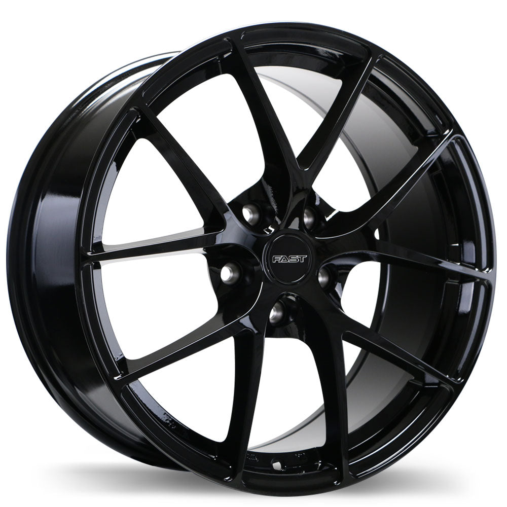 Fast Wheels Innovation Gloss Black 17x7.5 5x114.3 et35 66.1 F219-1775-65BN+35C661