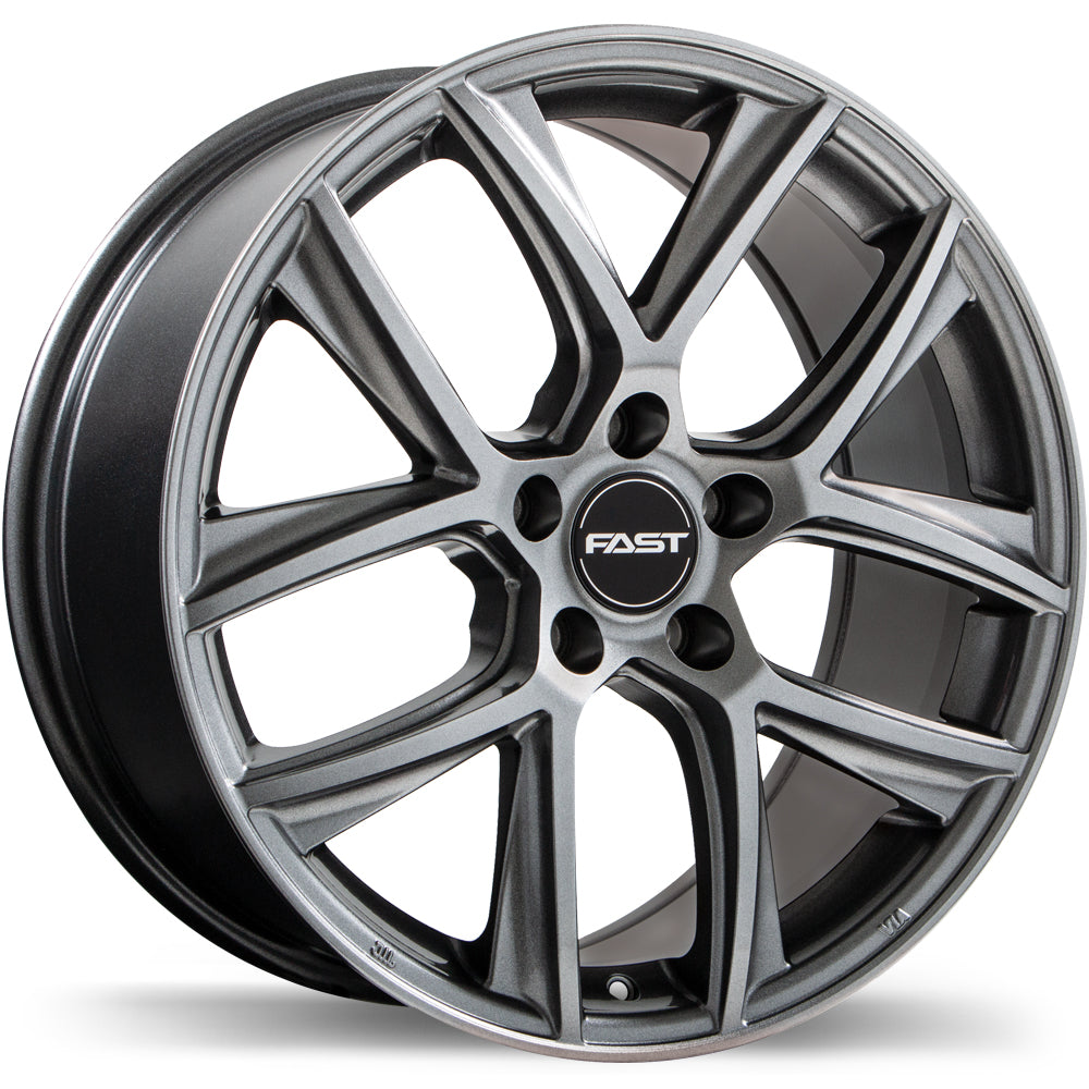 Fast Wheels Tactic Titanium 16x6.5 5x114.3 et40 64.1 F220Y-1665-65TN+40R641
