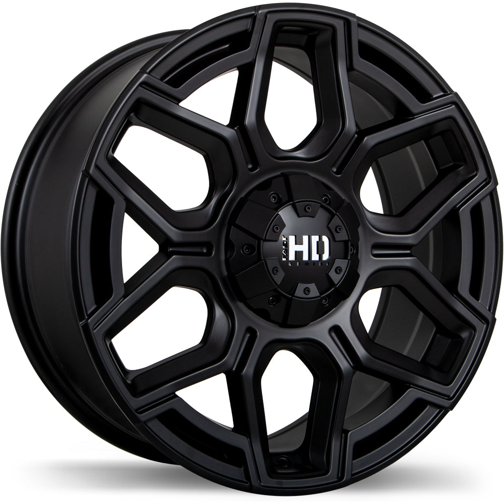 Fast HD Thunder Matte Black 17x8.0 6x120 et20 72.6 F224A-1780-62FN+20C726