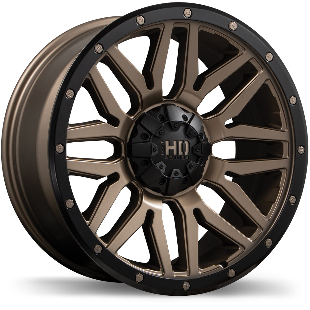 Fast HD Menace Satin Bronze with Black Trim 17x8.0 6x139.7 et0 106.1 F240-1780-83ZB+00C061