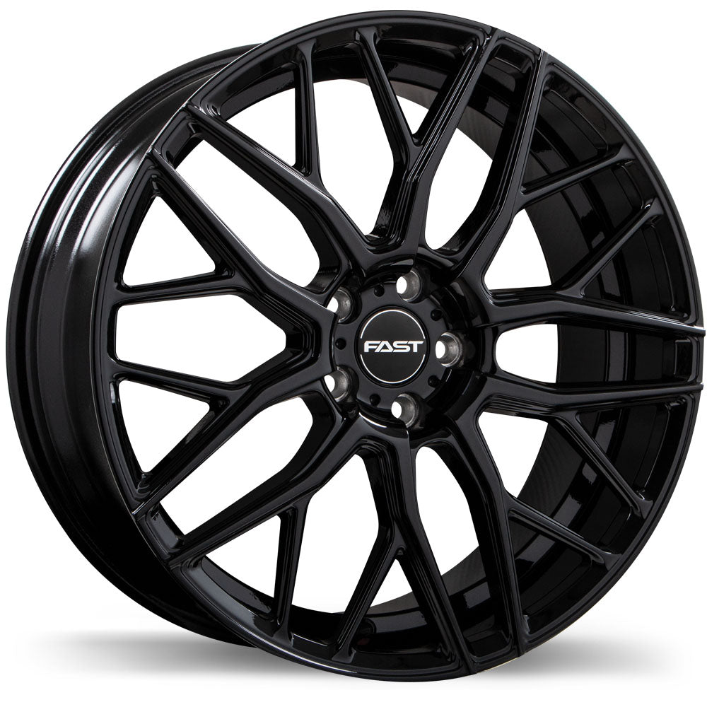 Fast Wheels Vybz Gloss Black 22x9.0 5x114.3 et38 72.6 F263-2290-65BN+38C726