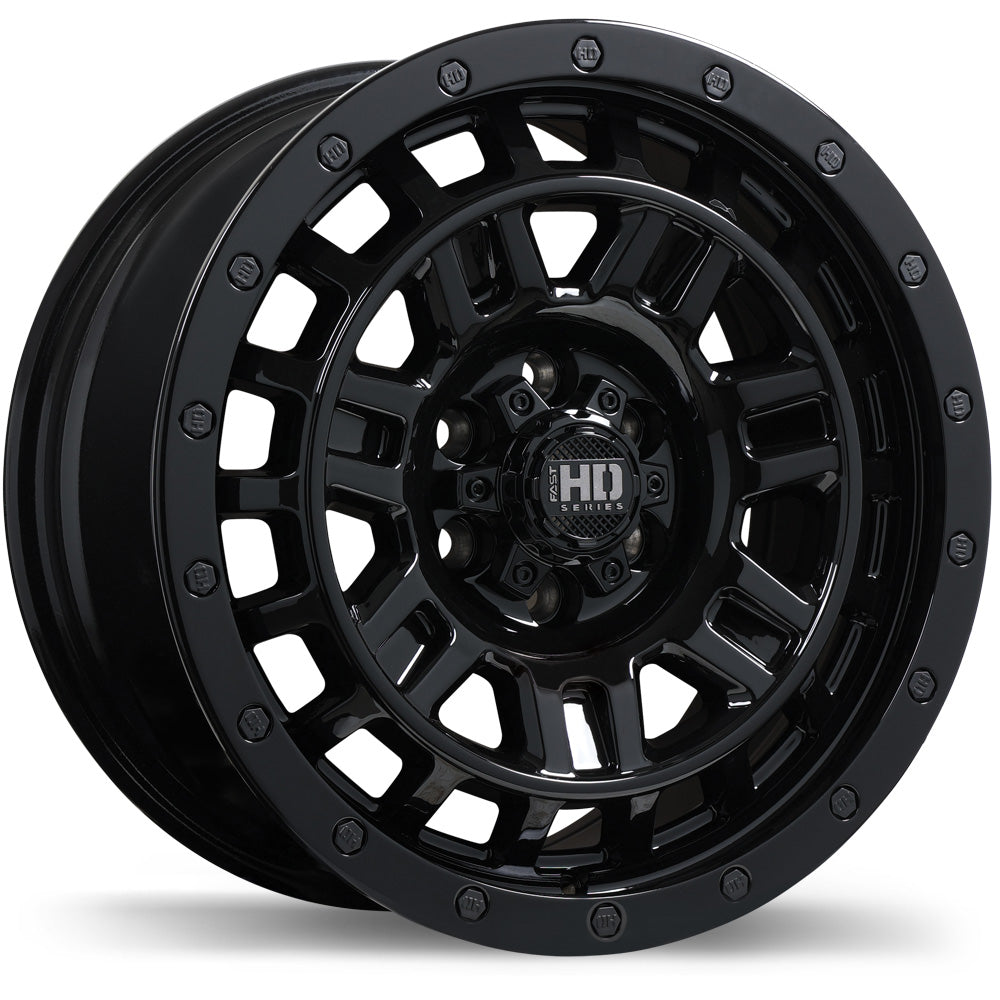 Fast HD K-O Gloss Black 17x8.0 6x114.3 et30 66.1 F268-1780-63BN+30C661