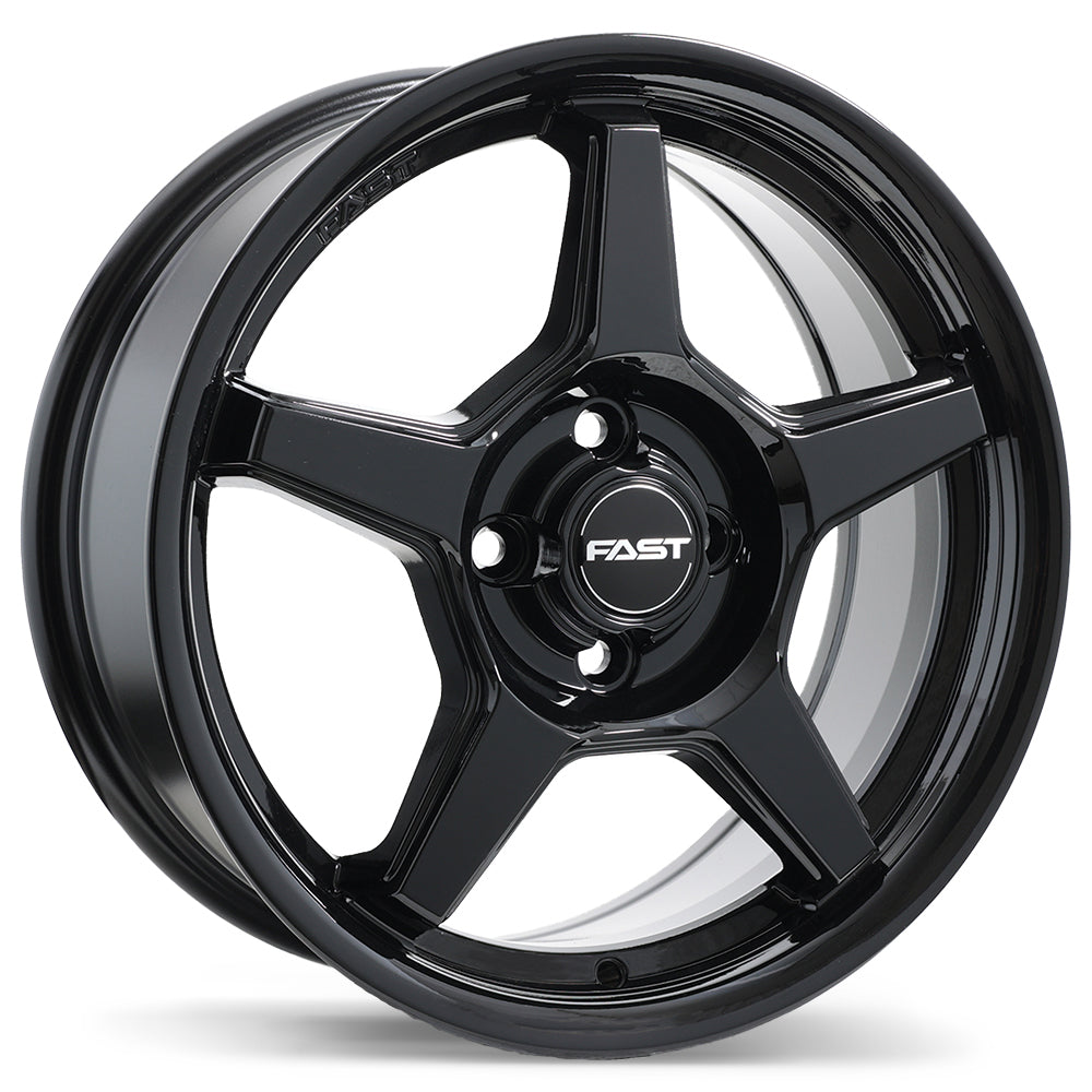 Fast Wheels Flair Gloss Black 16x6.5 4x100 et40 60.1 F272N-1665-49BN+40C601