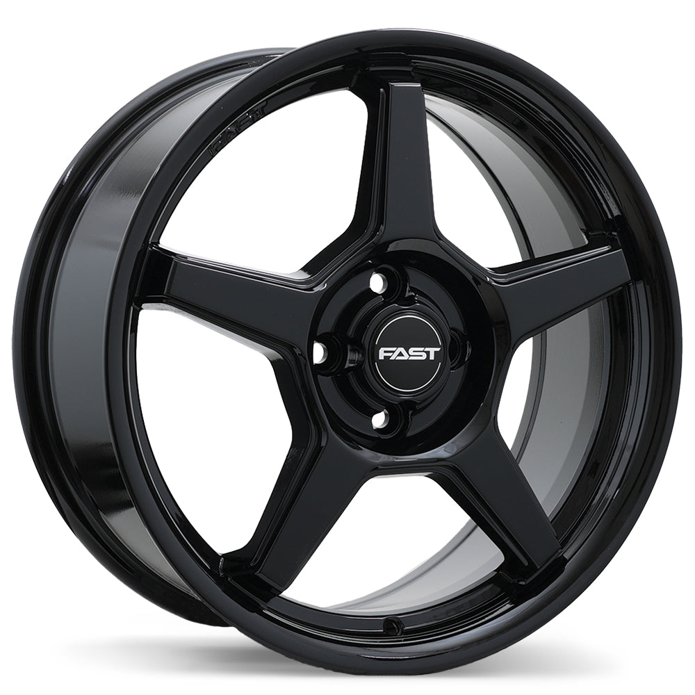 Fast Wheels Flair Gloss Black 17x7.0 4x100 et42 60.1 F272N-1770-49BN+42C601