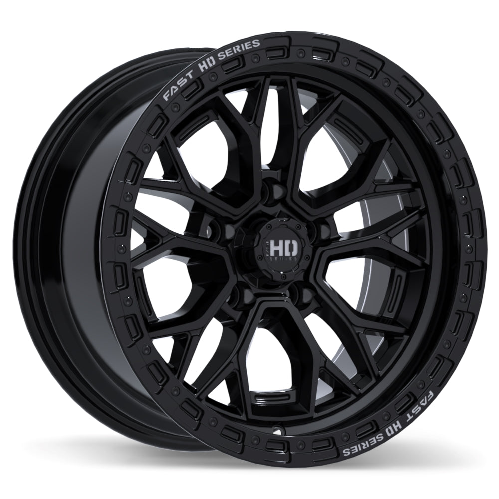 Fast HD Muramasa Gloss Black with Grey Milling 17x9.0 5x127 et0 71.5 F276-1790-73BH+00C715