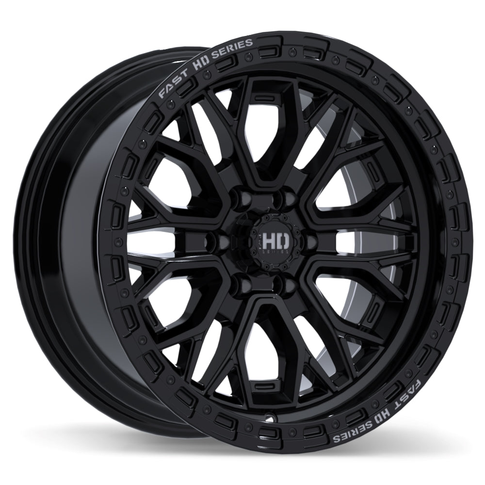 Fast HD Muramasa Gloss Black with Grey Milling 17x9.0 6x114.3 et0 66.1 F276-1790-63BH+00C661