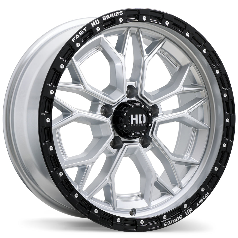Fast HD Muramasa Gloss Silver with Black Lip 20x9.0 5x139.7 et0 77.8 F276-2090-85SB+00C778