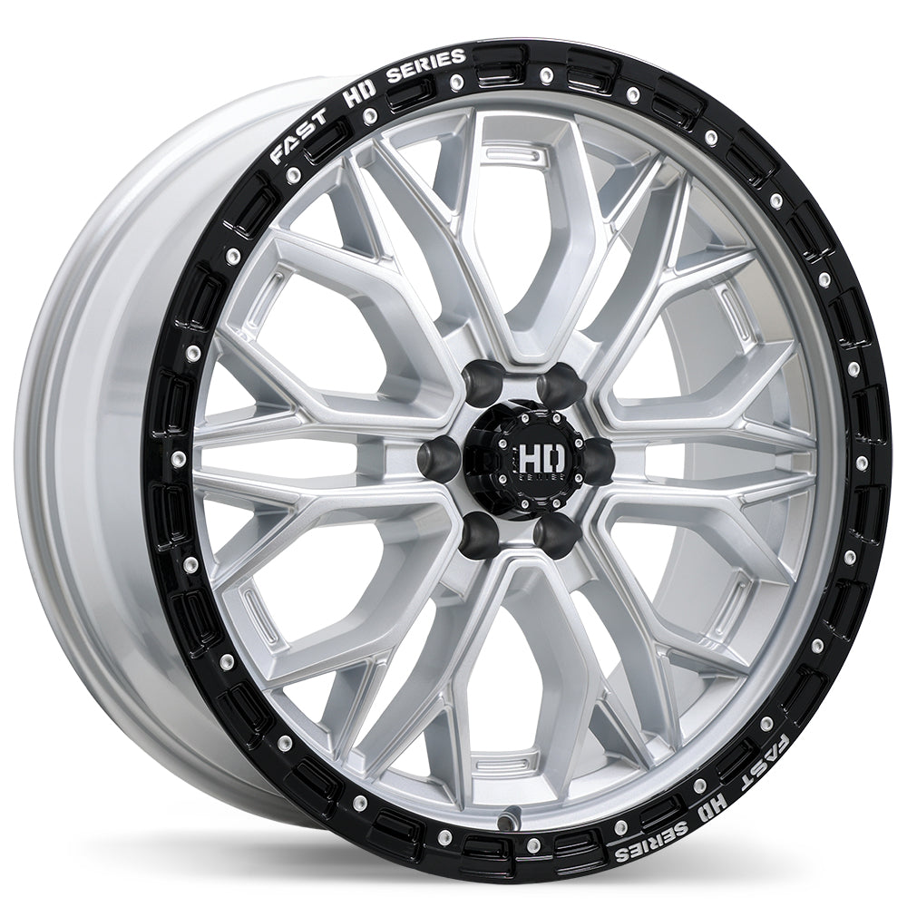 Fast HD Muramasa Gloss Silver with Black Lip 20x9.0 6x114.3 et30 66.1 F276-2090-63SB+30C661